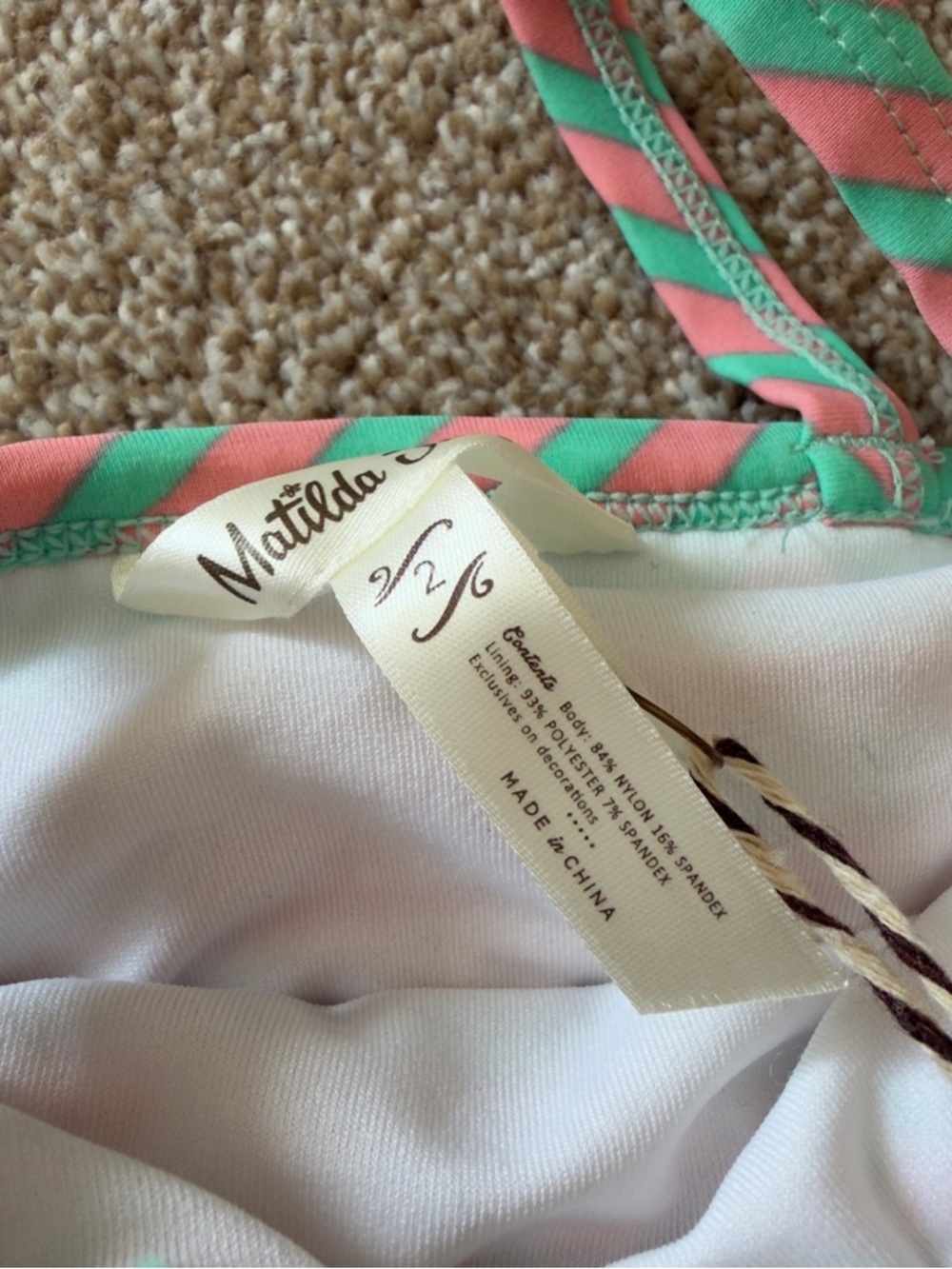 NWT Matilda Jane Ruffle 2 Piece Swim Set Size 2 Boutique Summer Swim Suit - Picture 9 of 9